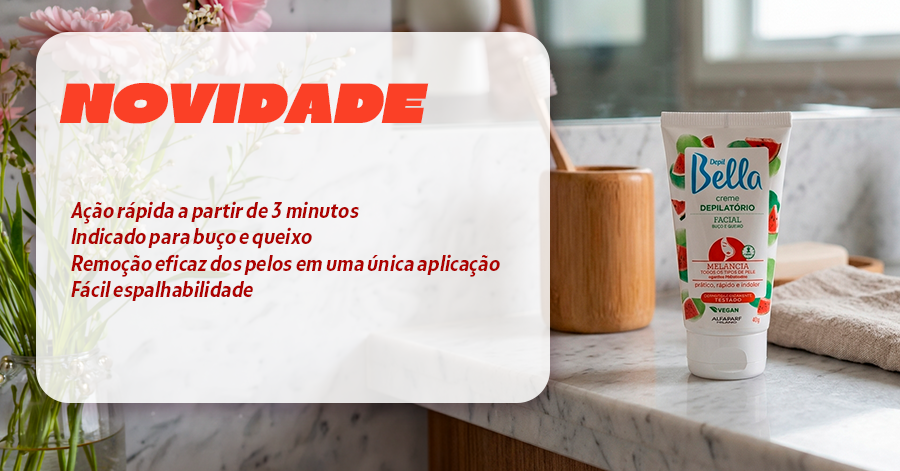 Creme Depilatório Facial Melancia Depil Bella